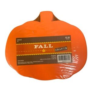 Pumpkin Foam Shapes 12 pc Orange